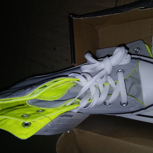 Converse Gray High-Top Sneakers - Picture 2 of 2
